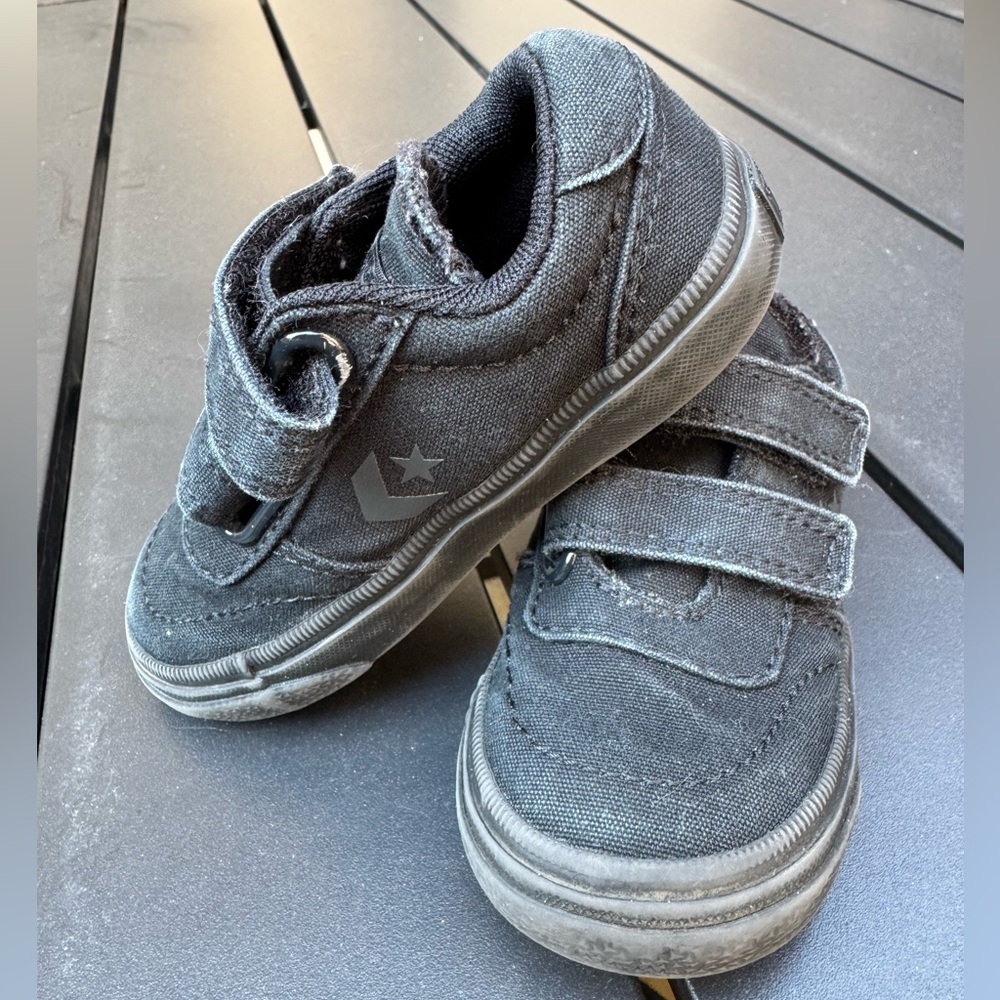 Converse Kids Black Canvas Sneakers